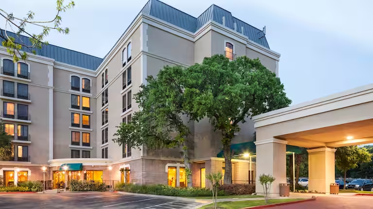 View of the DoubleTree Hotel exterior